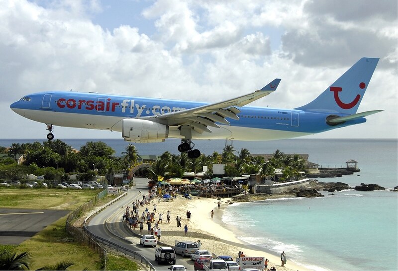 Corsair Airbus A330 at SXM Bidini